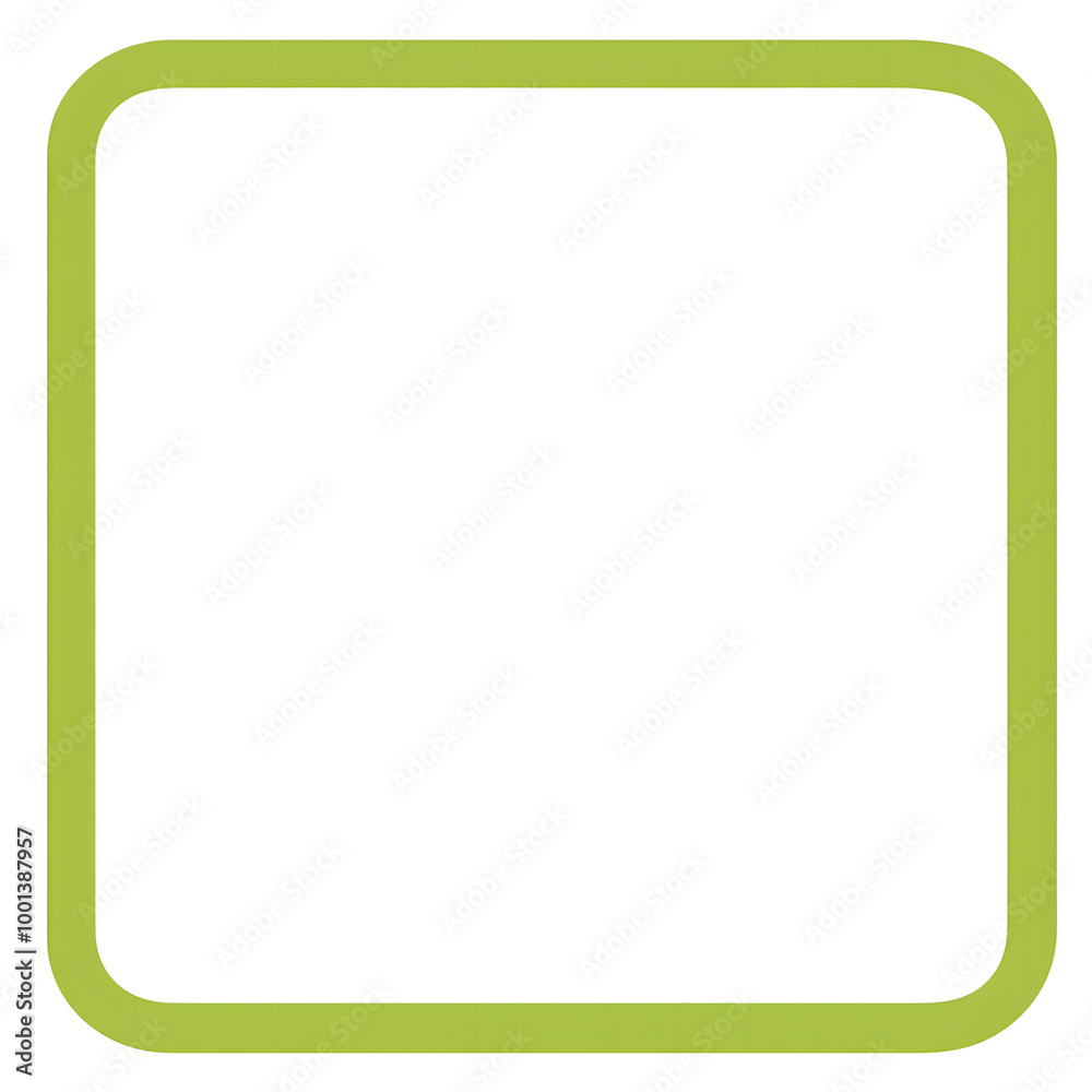 Minimalist Green Frame with Blank White Space Minimalist Green Frame with Blank White Space