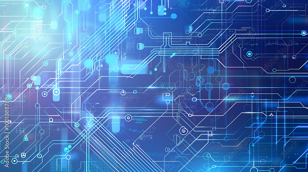 Fototapeta premium technology wallpapar