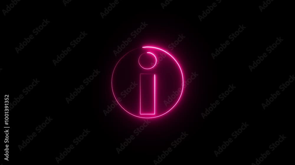 Neon glowing Warning attention sign, exclamation mark, looped animation. Caution signal, alert. Neon glowing Warning attention sign, exclamation mark, looped animation. Caution signal, alert.