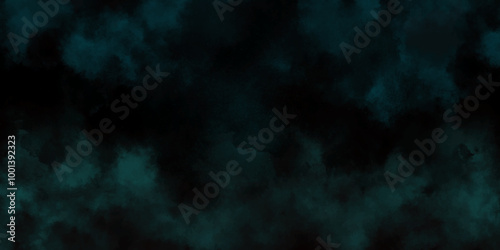abstract cloud and vapor texture background. Black and blue smoke aquarelle smudge illustration smooth grungy smokey light pastel colors ink glow. Teal color powder explosion .	
