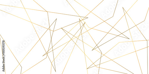 Abstract background with liens and triangles shape on white background. White and golden geometric overlapping rectangle pattern Geometric background soft shadows as patten ..White polygon textured .