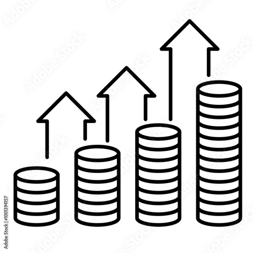 Money Inflation icon, Bussines Development