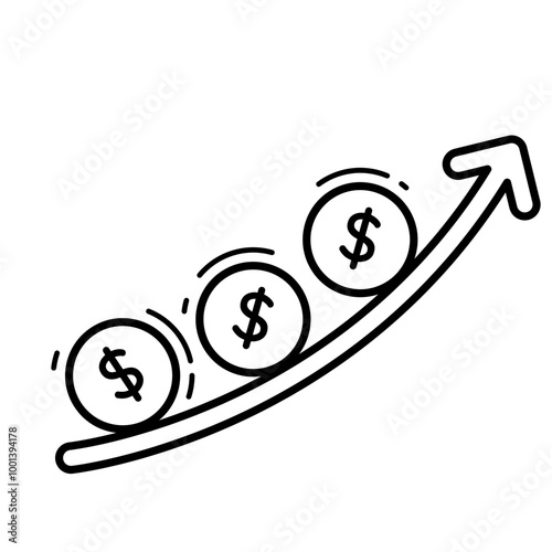 Money Inflation icon, Bussines Development