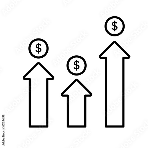 Money Inflation icon, Bussines Development