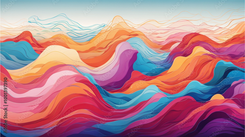Modern abstract wave flowing gradiant background, Modern abstract wave flowing gradiant background,