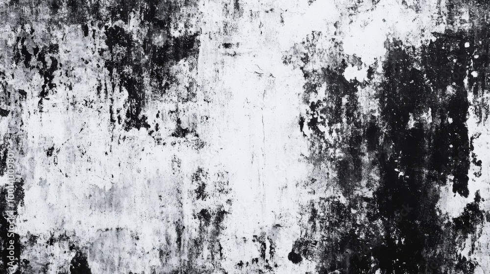 Distressed black and white grunge texture with an abstract pattern, ideal for backgrounds that need a rugged, artistic touch Distressed black and white grunge texture with an abstract pattern, ideal for backgrounds that need a rugged, artistic touch
