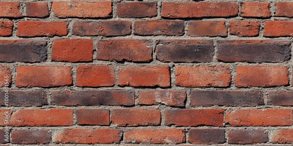 Obraz premium seamless texture of red brick wall, showcasing the unique charm