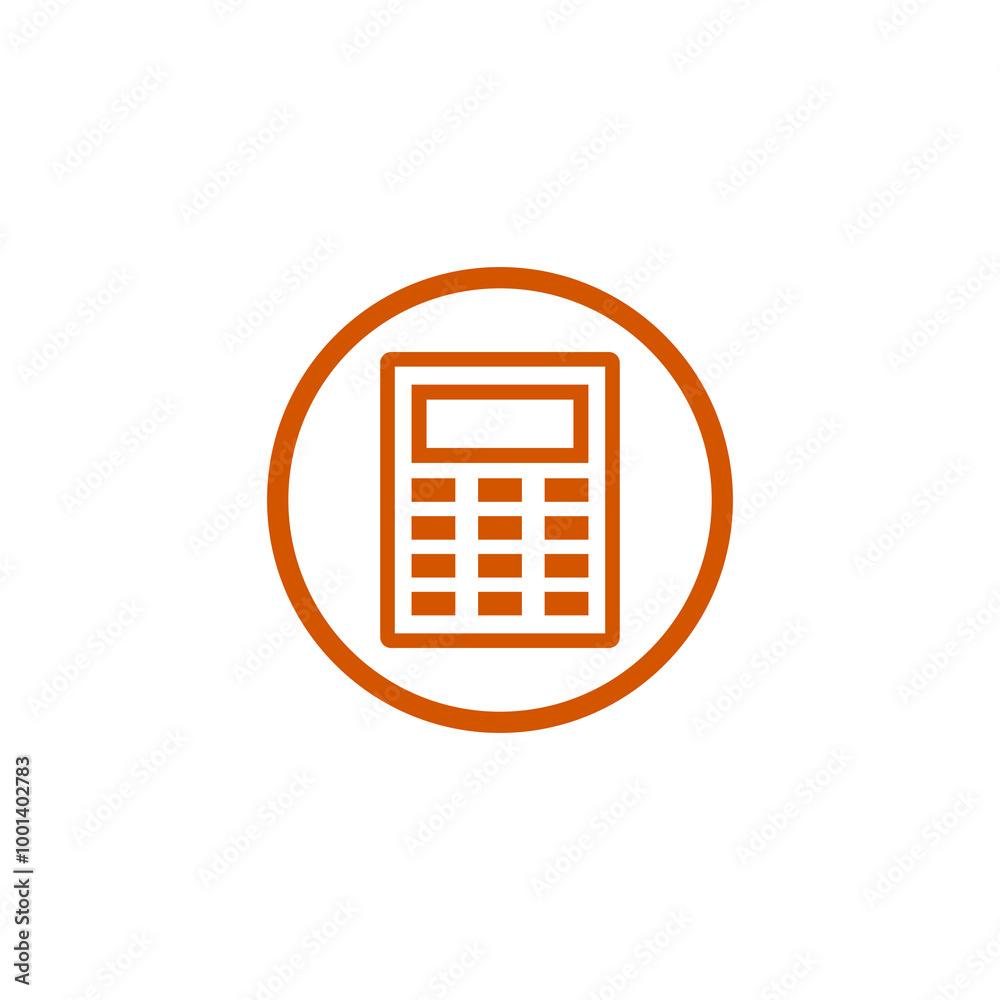 Calculator icon isolated on transparent background Calculator icon isolated on transparent background