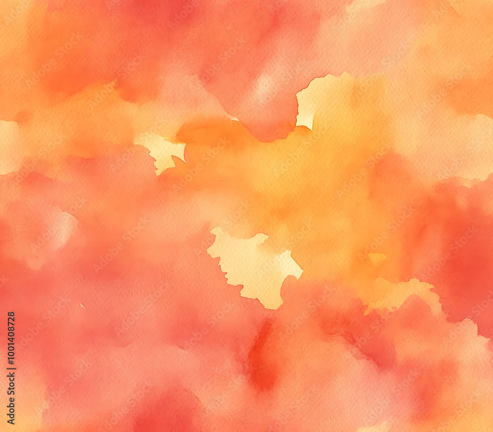 5. Fluid watercolor washes in vibrant shades of orange and red, blending harmoniously to create a warm atmosphere 5. Fluid watercolor washes in vibrant shades of orange and red, blending harmoniously to create a warm atmosphere