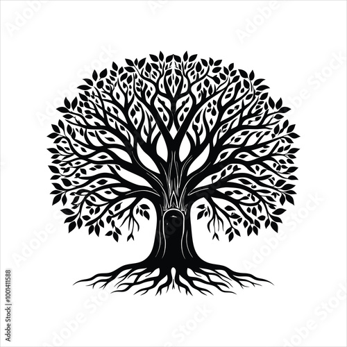 Roots Vector Free | Detailed Root System Illustration for Nature, Botanical, and Environmental Design Projects