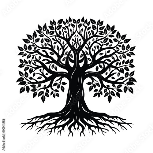 Roots Vector Free | Detailed Root System Illustration for Nature, Botanical, and Environmental Design Projects