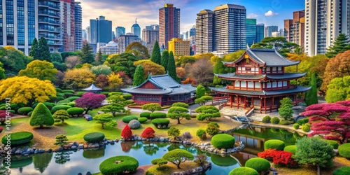 Beautiful view of Yebisu Garden Place in Tokyo showcasing stunning architecture and vibrant scenery photo