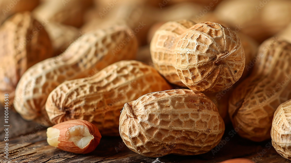 Macro closeup photograph of peanuts Macro closeup photograph of peanuts