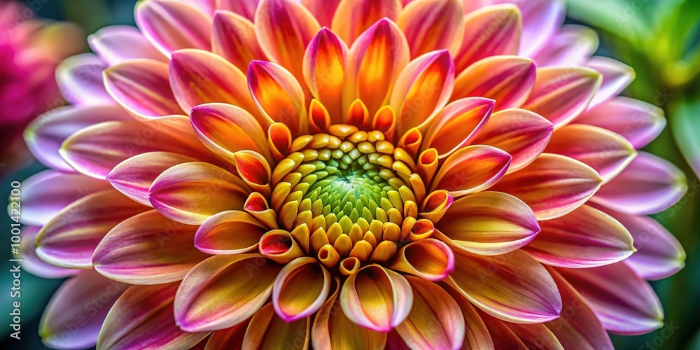 Close-up of a delicate flower with intricate petal details and vibrant colors in natural lighting Close-up of a delicate flower with intricate petal details and vibrant colors in natural lighting