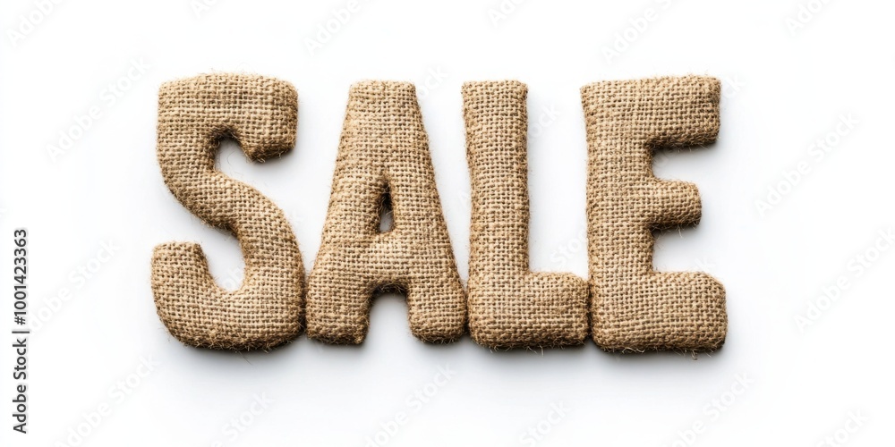 Burlap Letters Spelling Sale - Marketing and Promotion Burlap Letters Spelling Sale - Marketing and Promotion