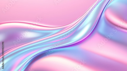 A pink and blue wave with a purple and blue line