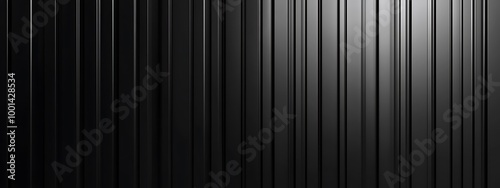  Metallic black texture. Steel sheet roof background. Iron corrugated background. 