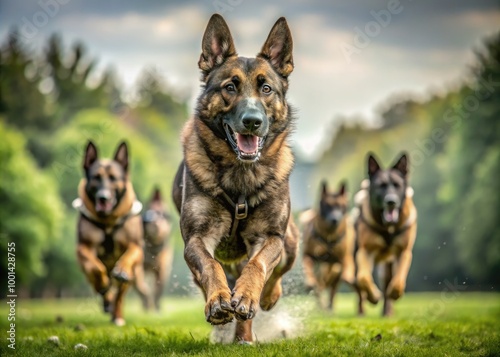 Captivating Images of K9 Dogs in Action, Training, and Relaxation for Various Projects and Themes