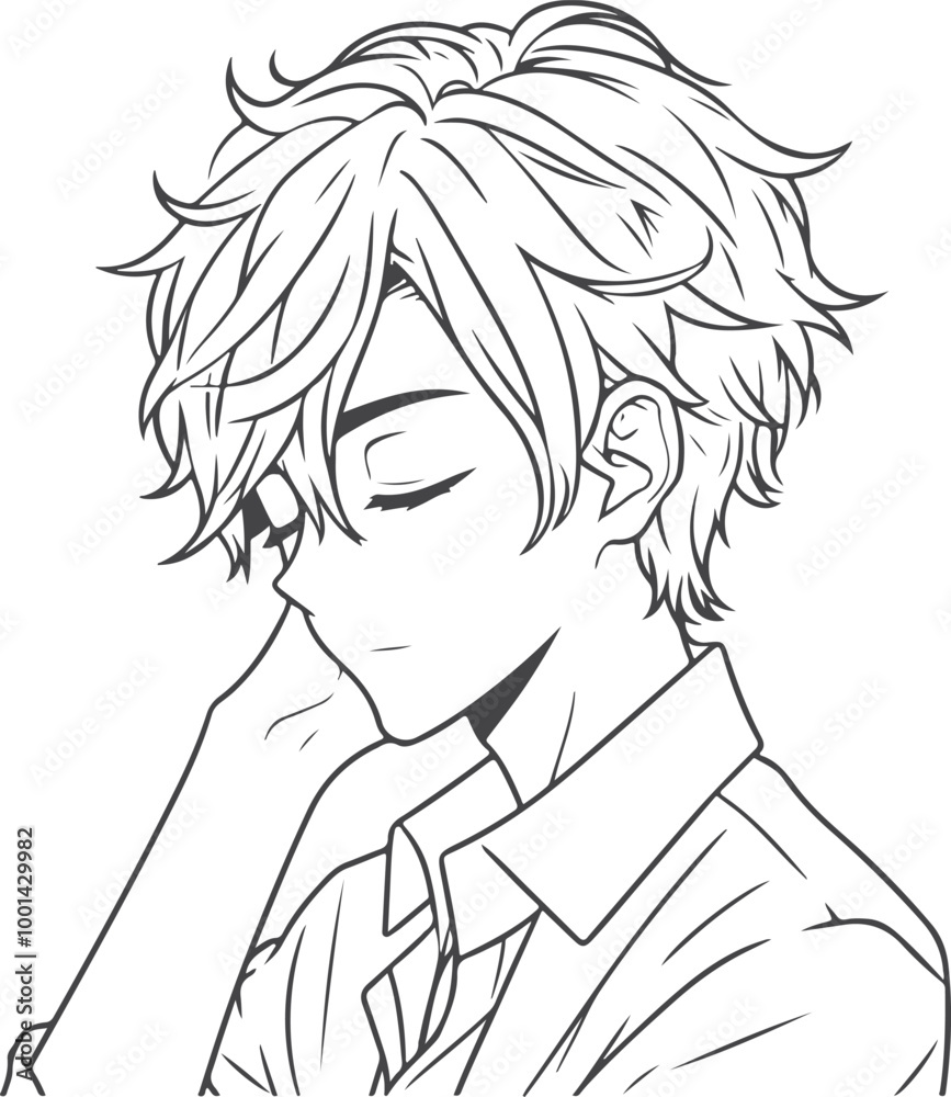 Man, Boy, and Husband Line Art Drawing vector design. Man, Boy, and Husband Line Art Drawing vector design.