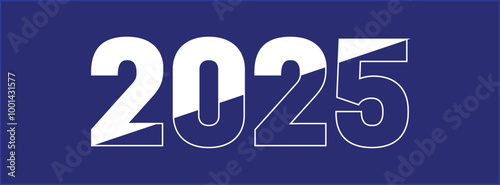 2025 vector file, new year 2025
