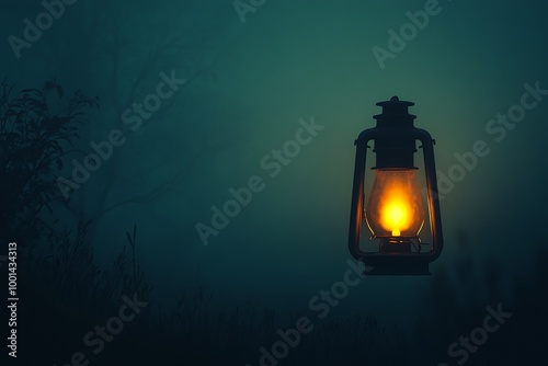 lantern in the night