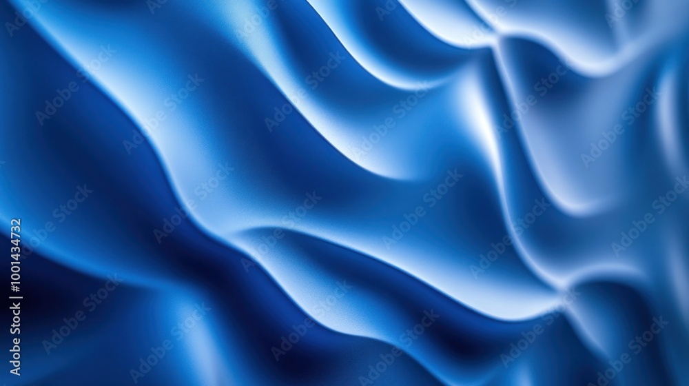 Obraz premium Abstract Blue Wavy Background