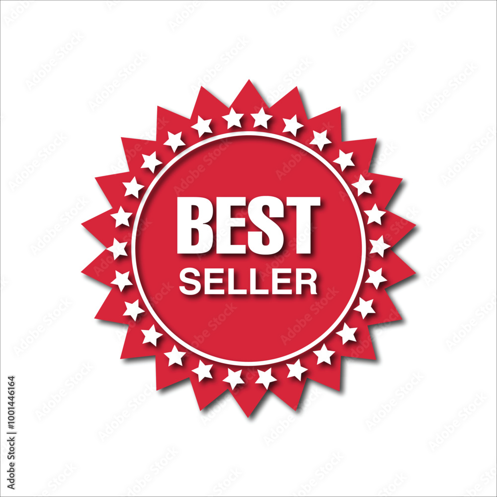 Best Seller Icon: Red Website Button on White Background - Stock Image from Everypixel Best Seller Icon: Red Website Button on White Background - Stock Image from Everypixel