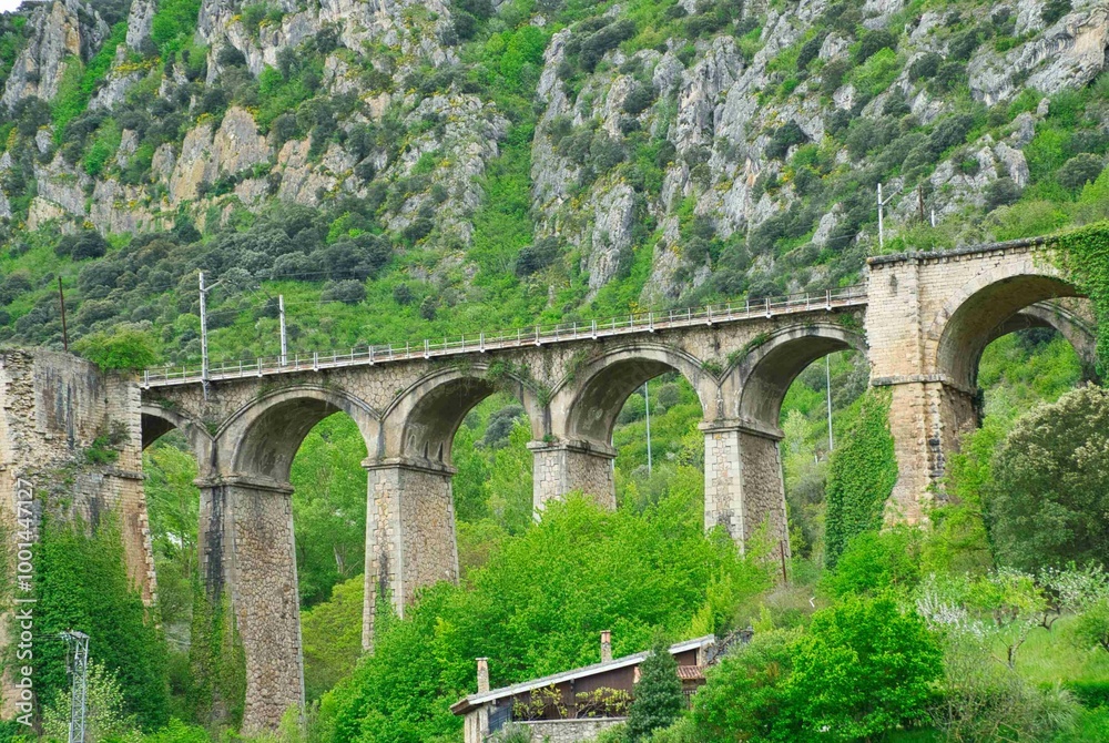 Train route through the Pancorbo Gorge, High Bridge
Train route through the Pancorbo Gorge, High Bridge
