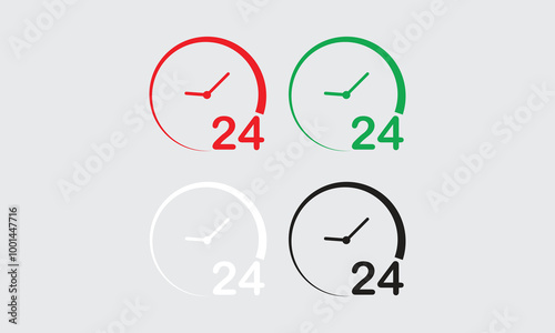 24 hours clock icon