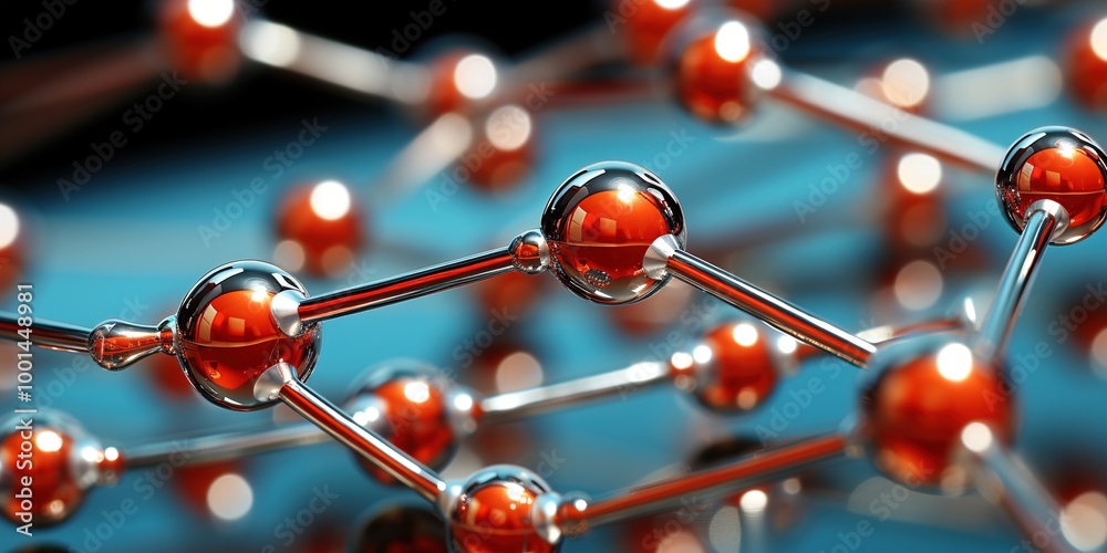 3d render of molecule 3d render of molecule