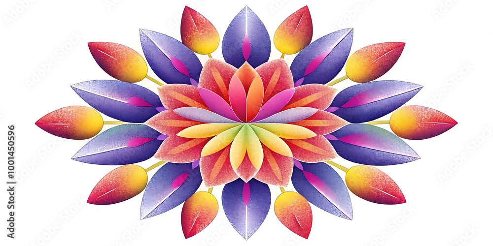 A-Symmetrical Arrangement of Colorful Tulips with Grain Effect on White Background
A-Symmetrical Arrangement of Colorful Tulips with Grain Effect on White Background