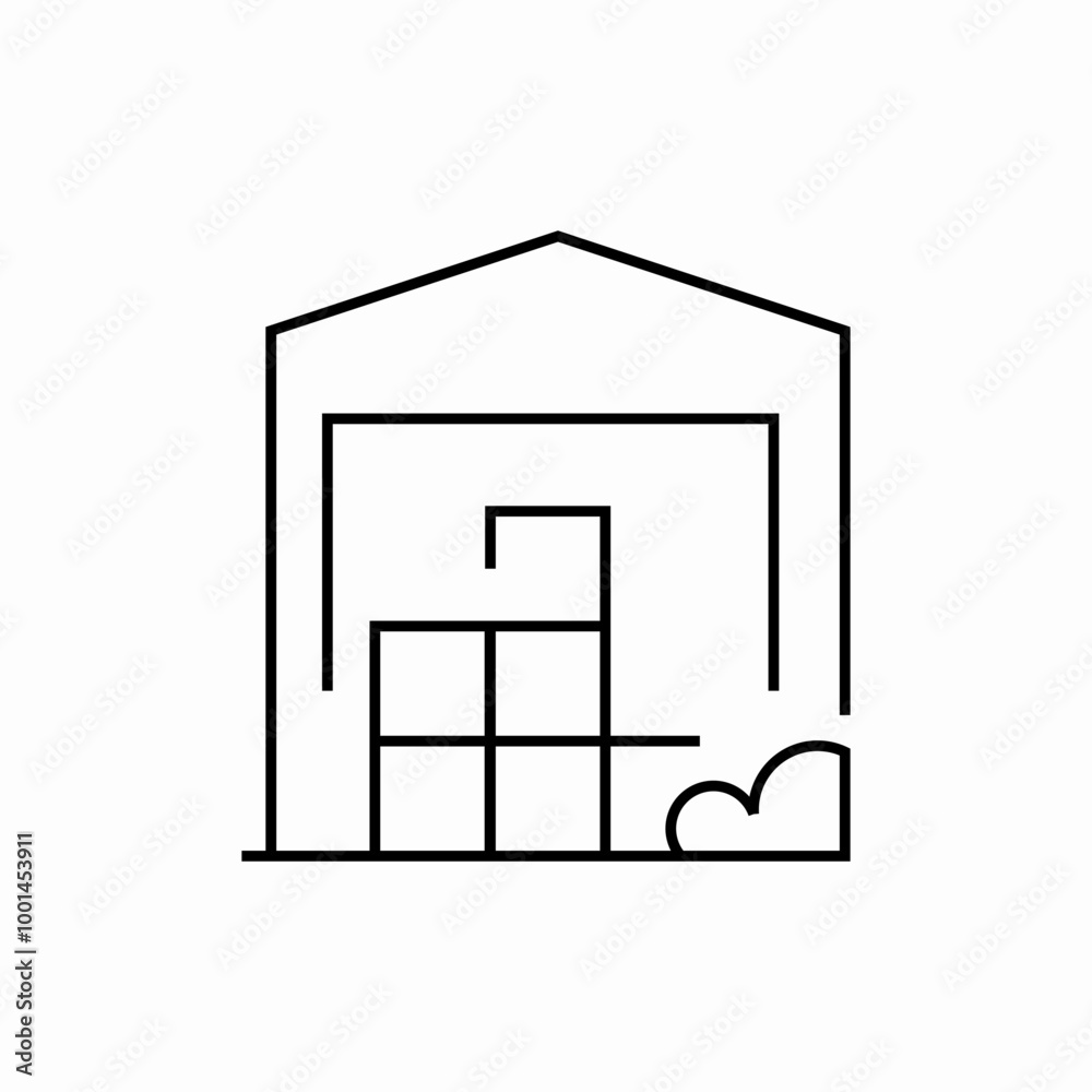 cargo package warehouse icon sign vector cargo package warehouse icon sign vector