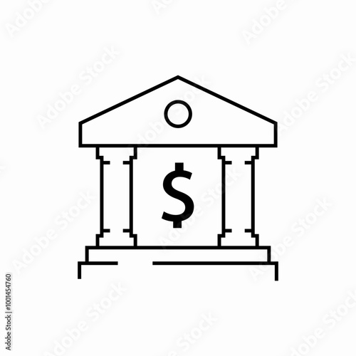 finance bank kredit money icon sign vector