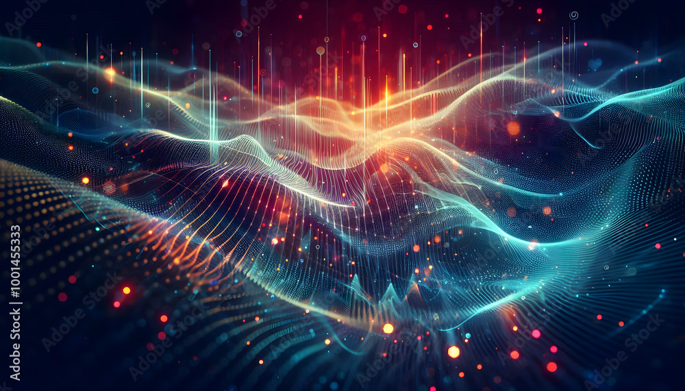 A striking image of a digital wave made of blue light and particles, representing the interconnectedness of data. A striking image of a digital wave made of blue light and particles, representing the interconnectedness of data.