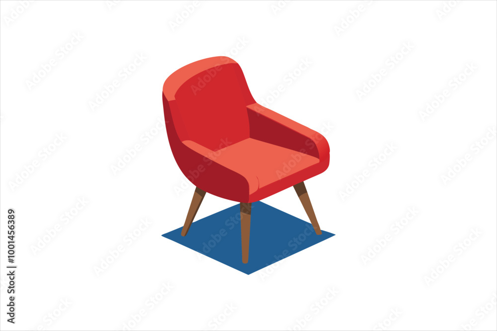 Turbo Squid 3d chair vector art illustration 