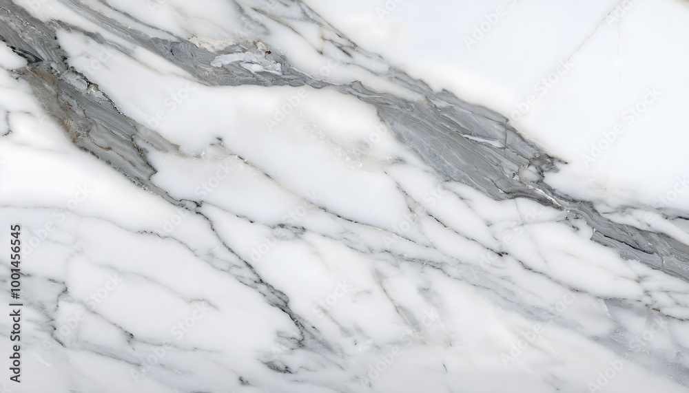 Fototapeta premium White marble texture with subtle gray veins, perfect for elegant interior designs.