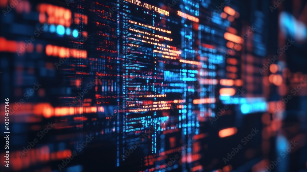 Digital Code Abstract Digital Code Abstract