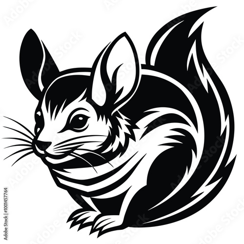 chinchilla logo icon vector design 