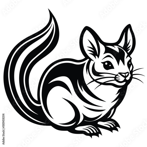 chinchilla logo icon vector design 