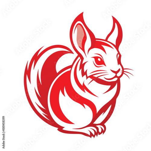 chinchilla logo icon vector design 