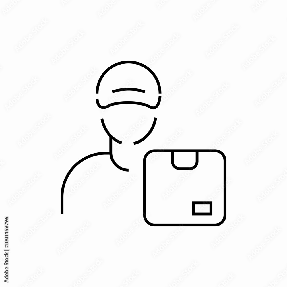 cargo delivery courier icon sign vector cargo delivery courier icon sign vector