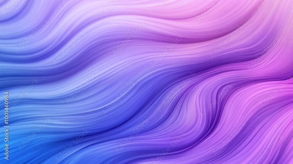 Abstract Wavy Background with Purple and Blue Tones