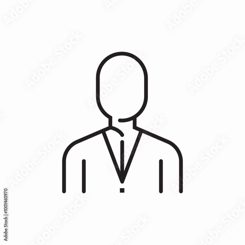 business person icon sign vector