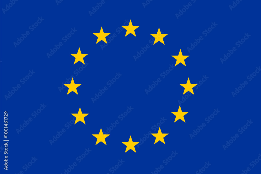 european union national simple flag, european state flag vector illustration european union national simple flag, european state flag vector illustration