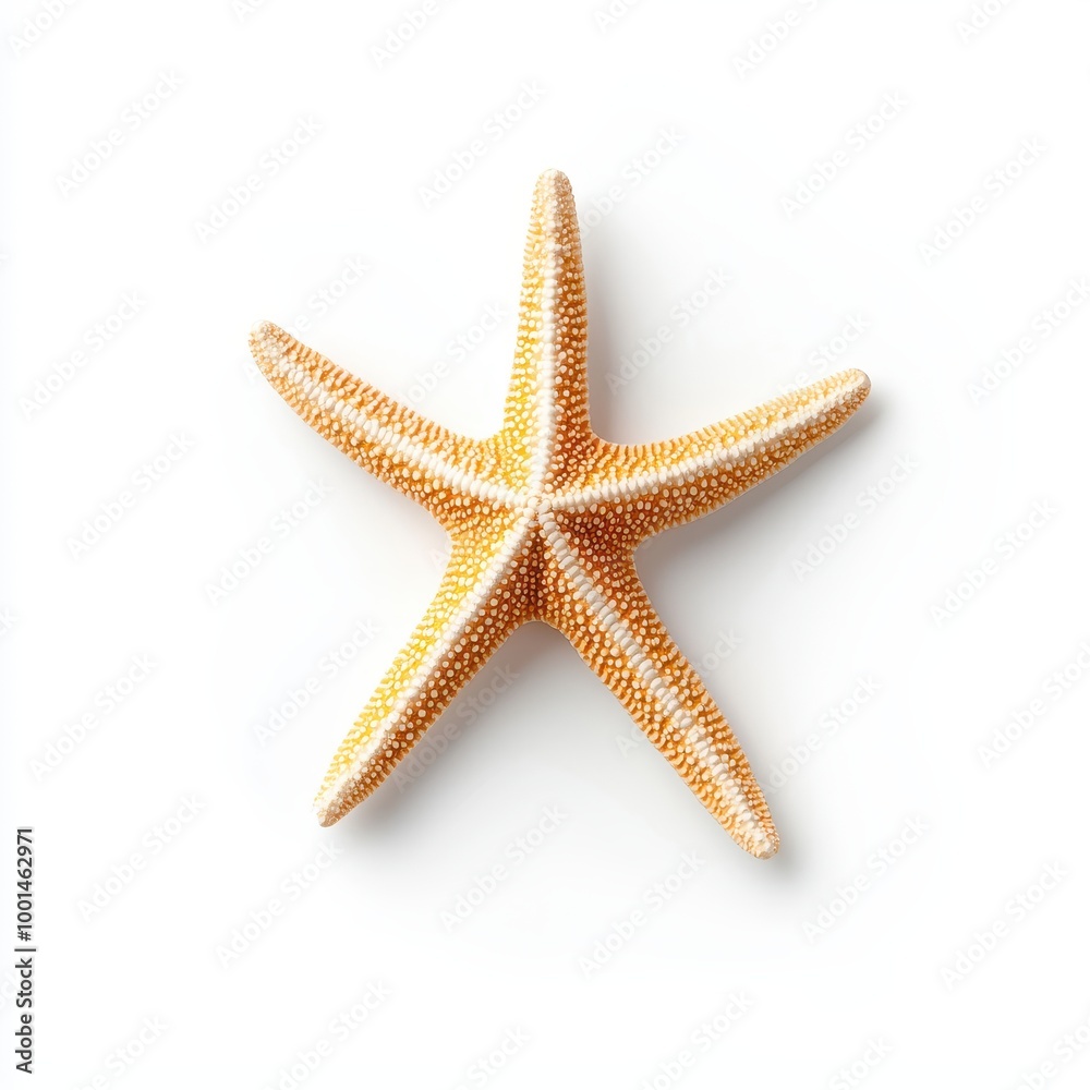 Isolated Starfish Silhouette on White Background Isolated Starfish Silhouette on White Background