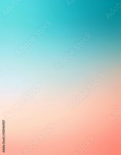 Abstract Blurred Gradient Background in Blue and Peach Tones