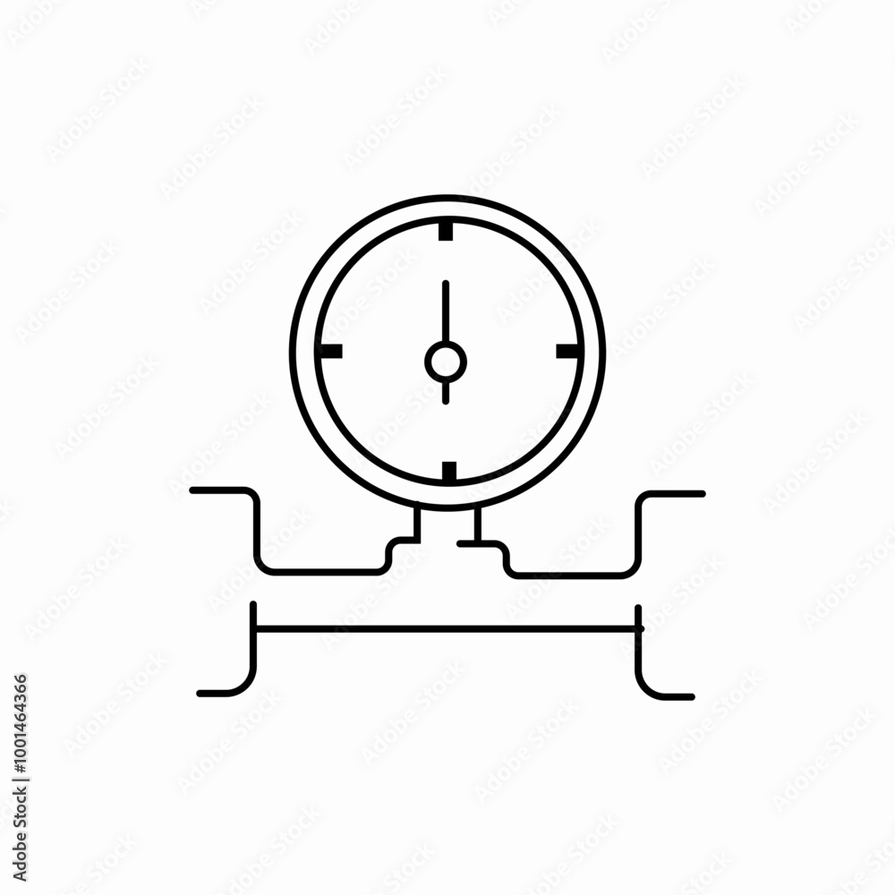 oil pipe counter icon sign vector oil pipe counter icon sign vector