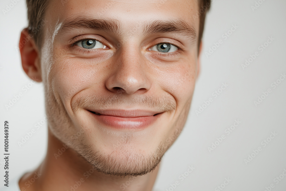 A smiling man isolated on a white background A smiling man isolated on a white background
