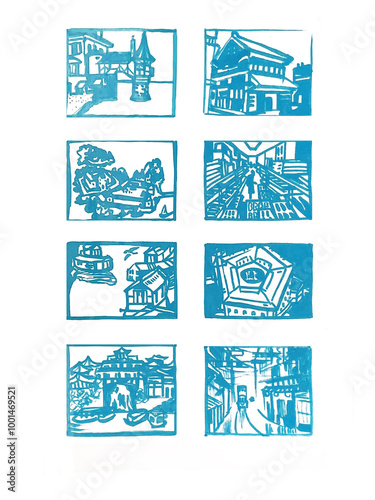 set of ilustrated icons for your arcitecture photo