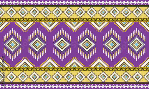 abstract purple , yellow colour ethnic art.seamless pattern in tribal,folk embroidery,and Indian style.
Aztec geometric art ornament print.Design for carpet,cover.wallpaper,wrapping,fabric,clothing.